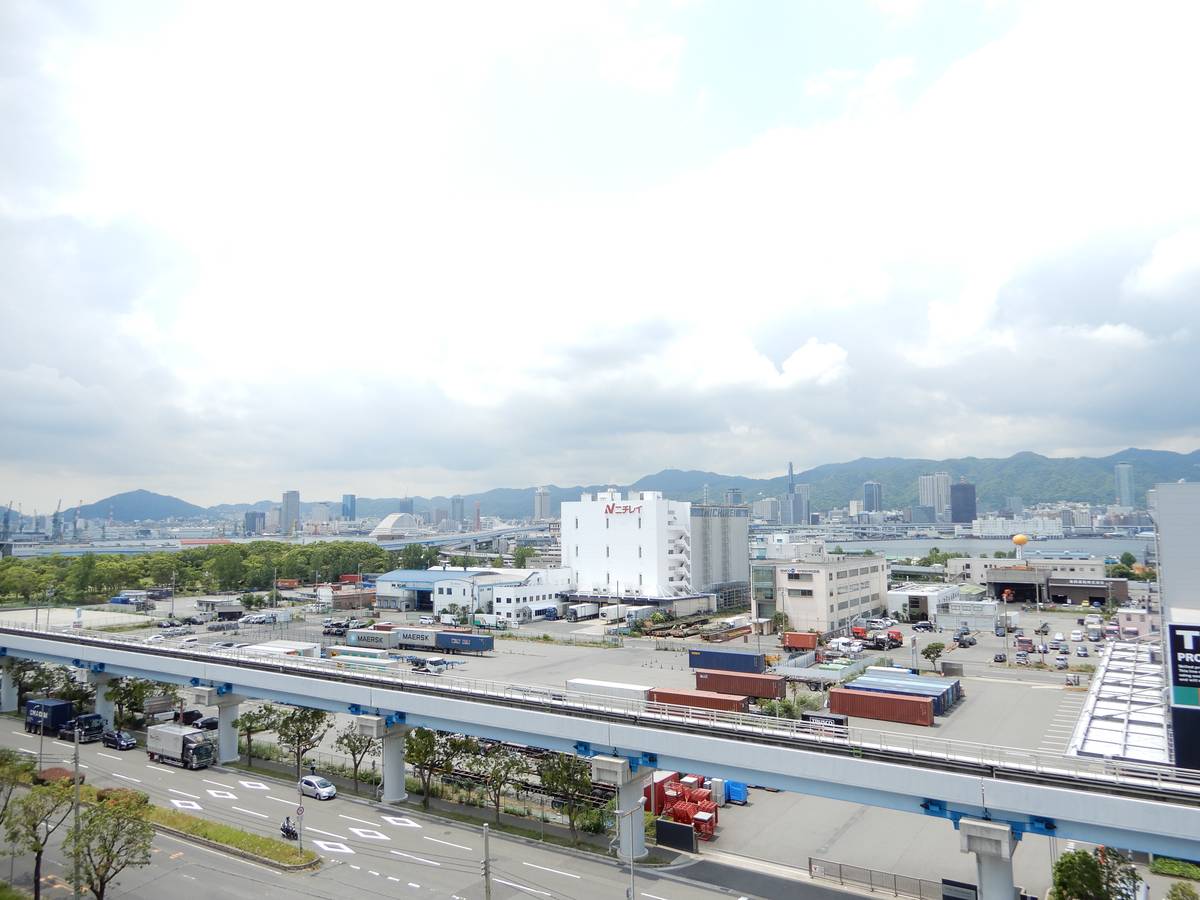 View from Village House Minatojima Tower in Chuo-ku