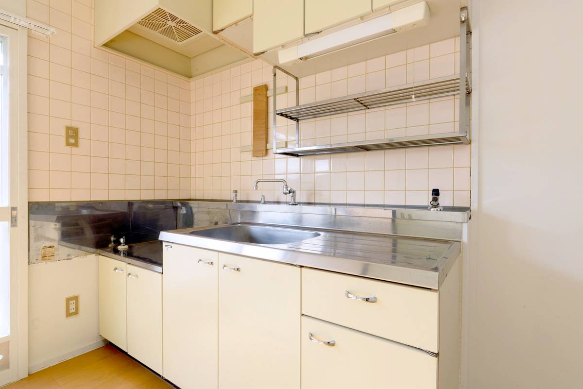 Khu vực bếp của Village House Kamuro ở Hashimoto-shi