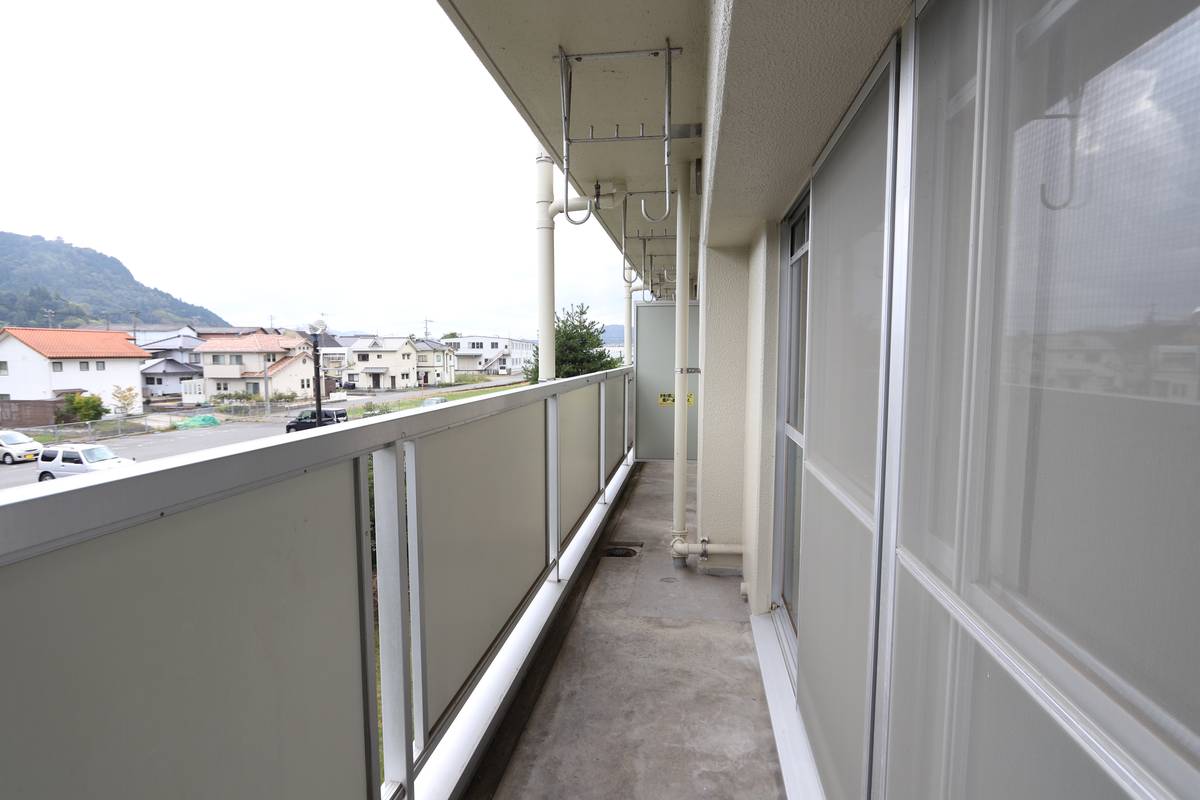 Balcony in Village House Kusushima in Shimanto-shi