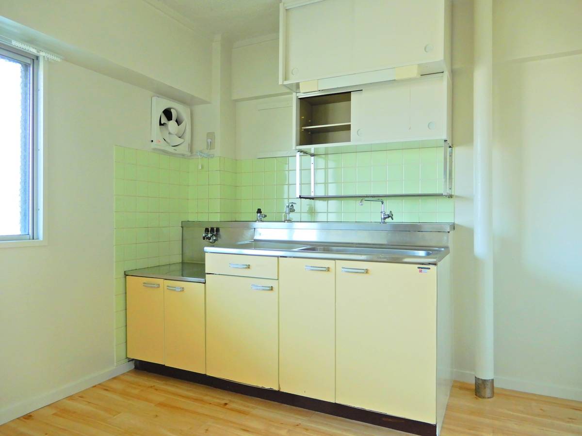 Dapur di Village House Mizushima di Kurashiki-shi
