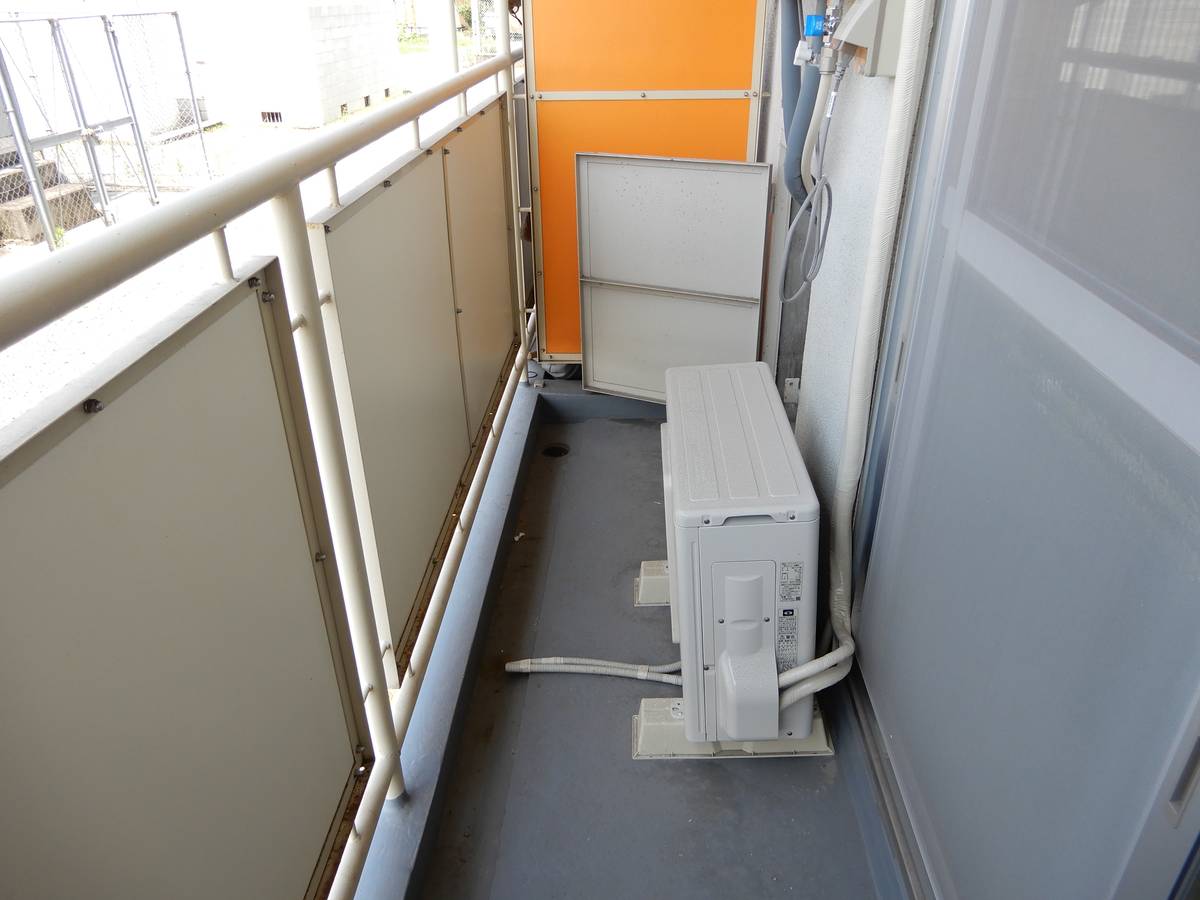 倉敷市ビレッジハウス茶屋のバルコニー