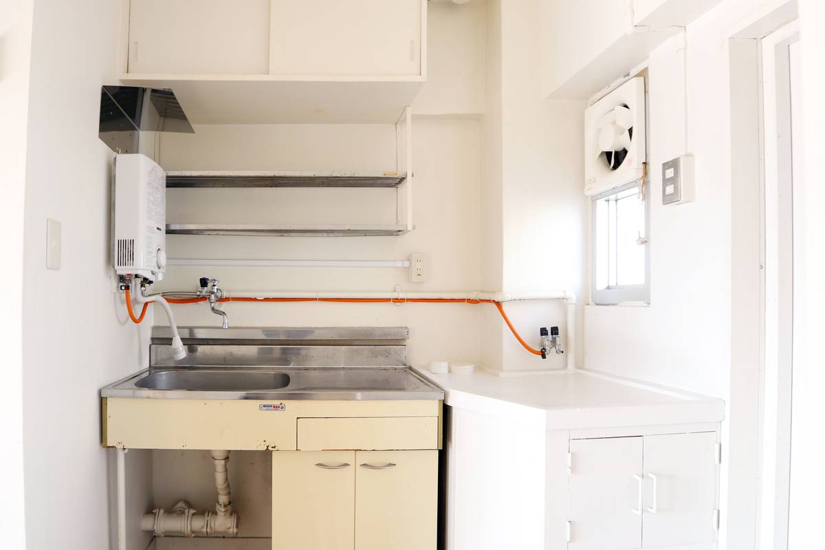 倉敷市ビレッジハウス茶屋のキッチン