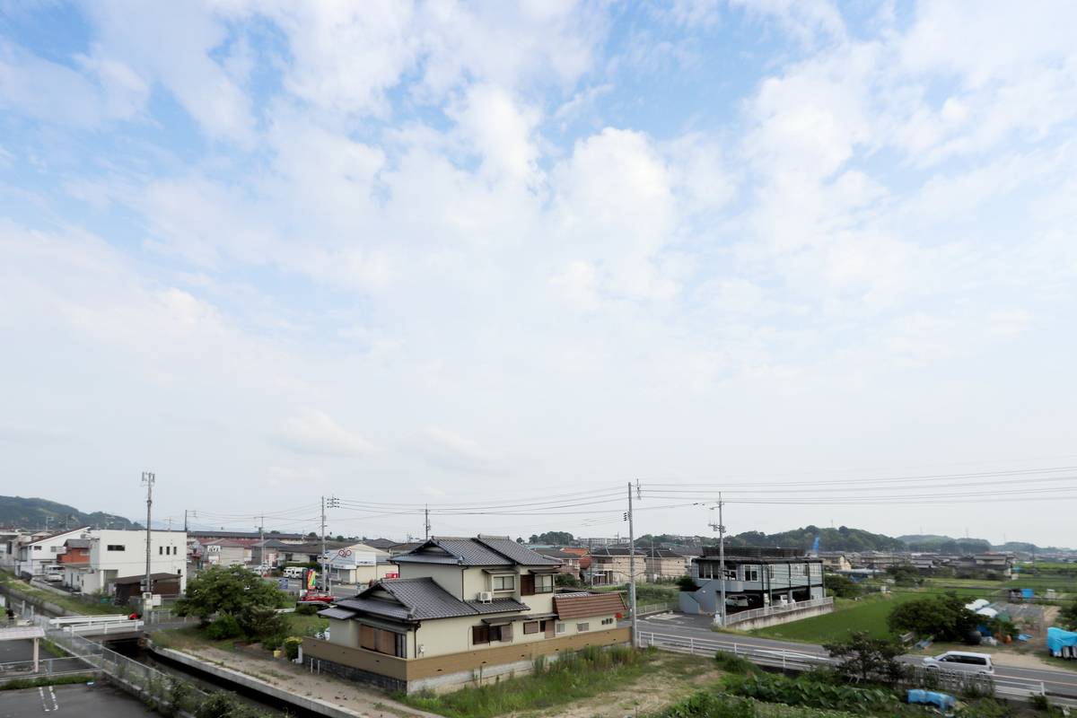 Tầm nhìn từ Village House Uwanari ở Kurashiki-shi