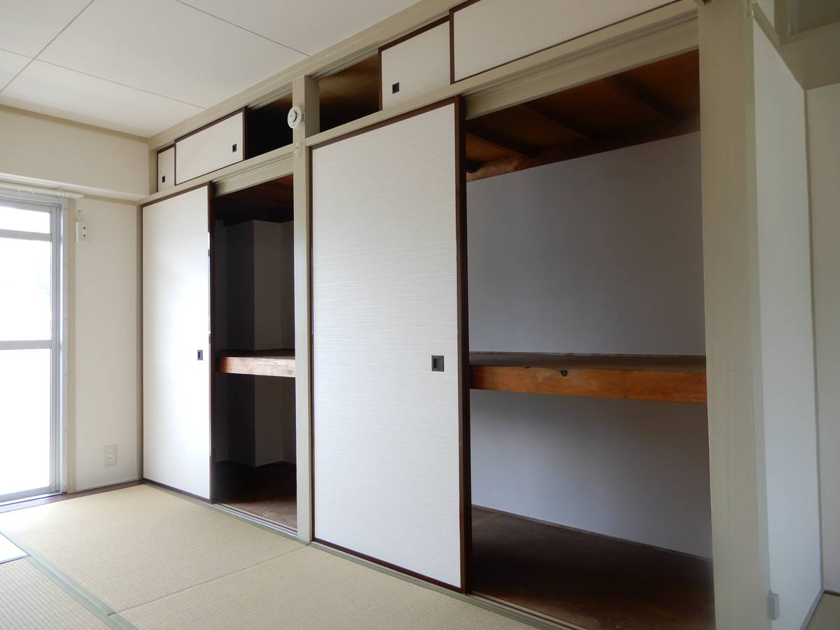 Storage Space in Village House Ichinomiya in Kita-ku