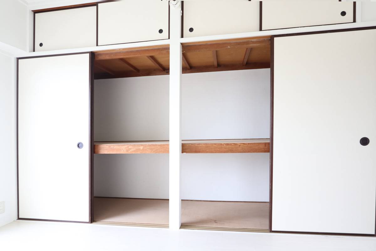 Storage Space in Village House Matsuzaki in Higashi-ku