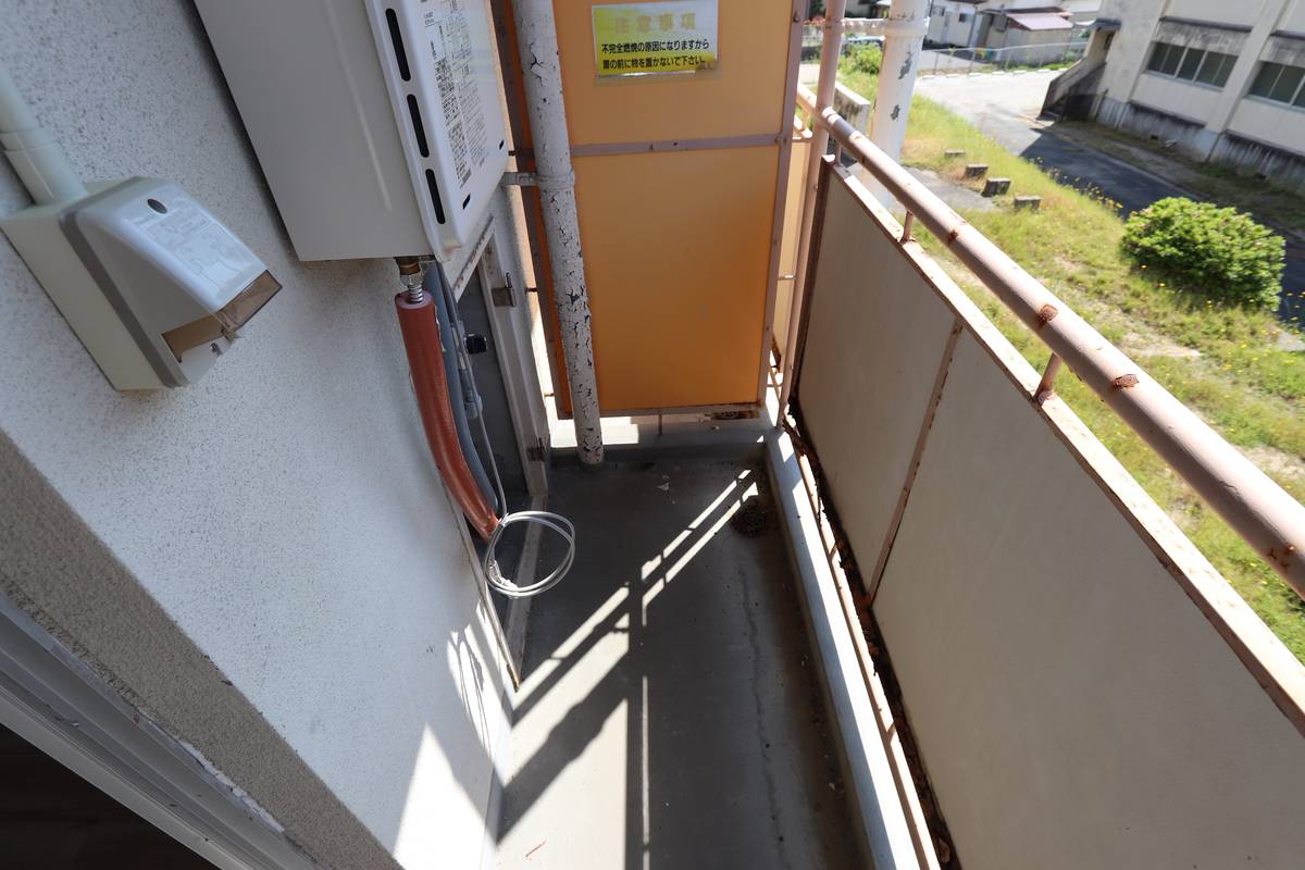 益田市ビレッジハウス高津のバルコニー