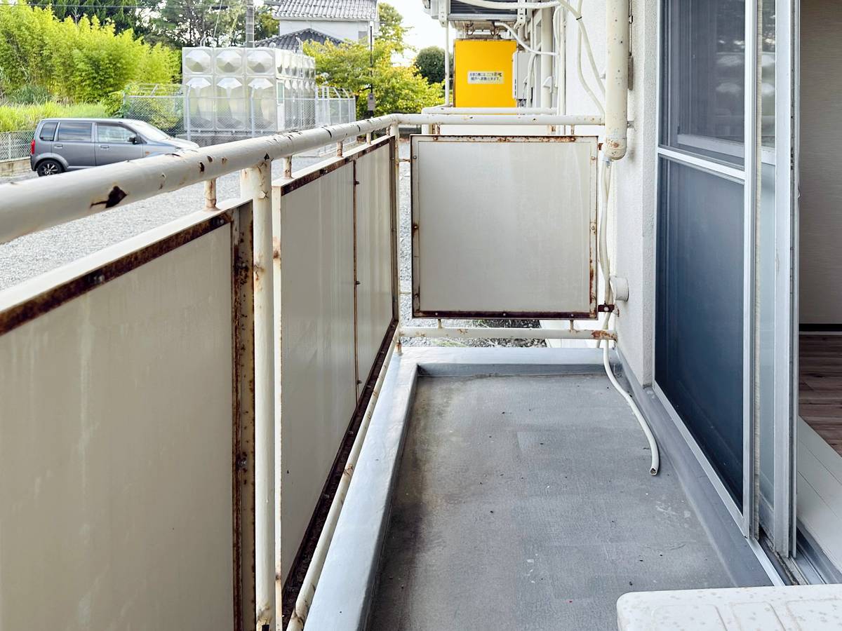 江津市ビレッジハウス神主のバルコニー