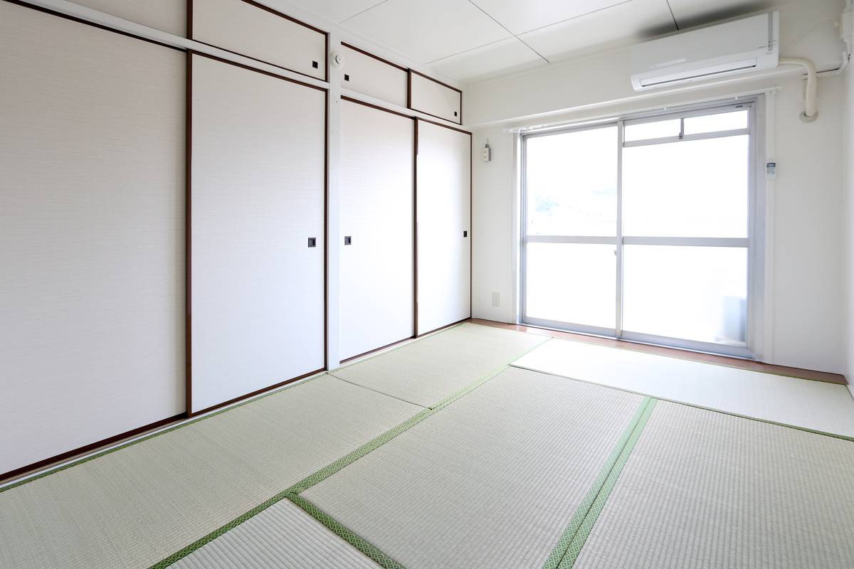 Living Room in Village House Kannushi in Gotsu-shi