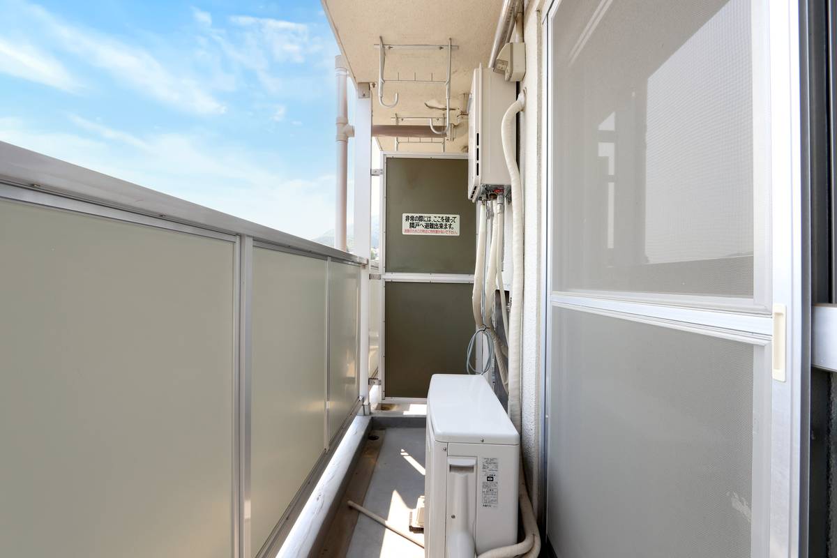 Balcony in Village House Kannushi in Gotsu-shi