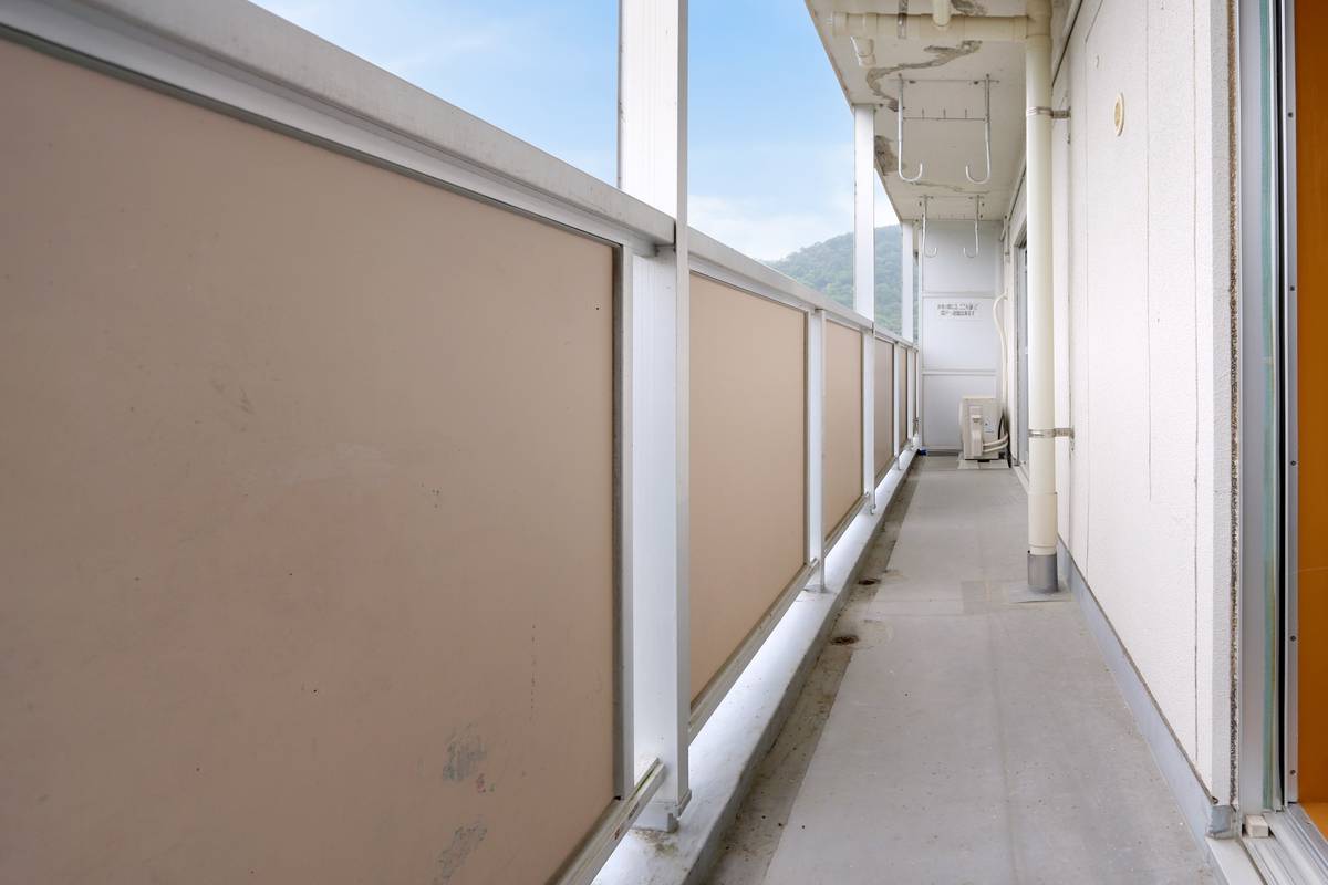 Balkon di Village House Miyagasako di Kure-shi