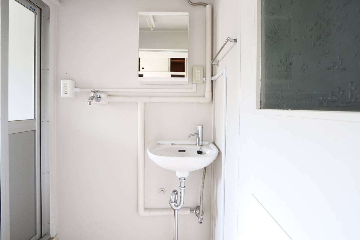 Bồn rửa mặt của Village House Takehara ở Takehara-shi