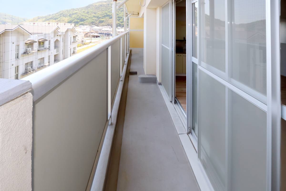 Balkon di Village House Tajima di Hofu-shi