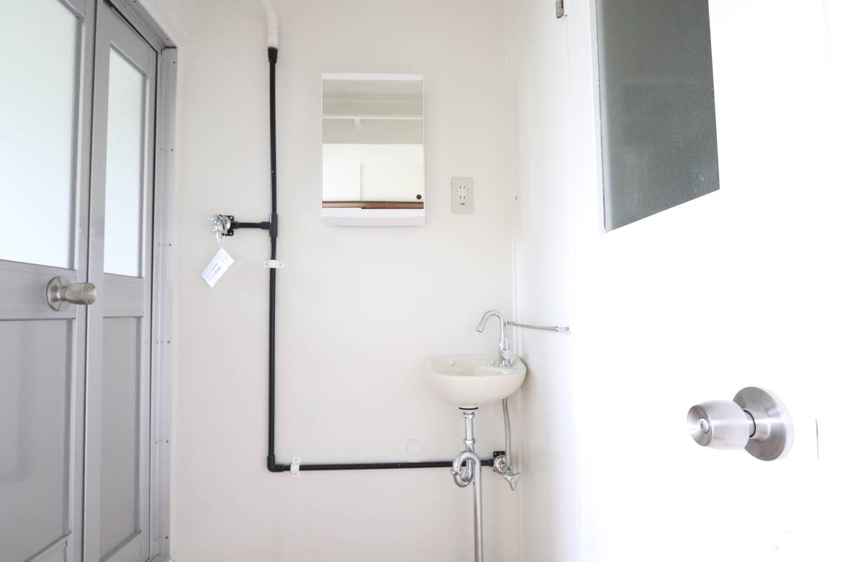 Bồn rửa mặt của Village House Daimon Dai 2 ở Fukuyama-shi