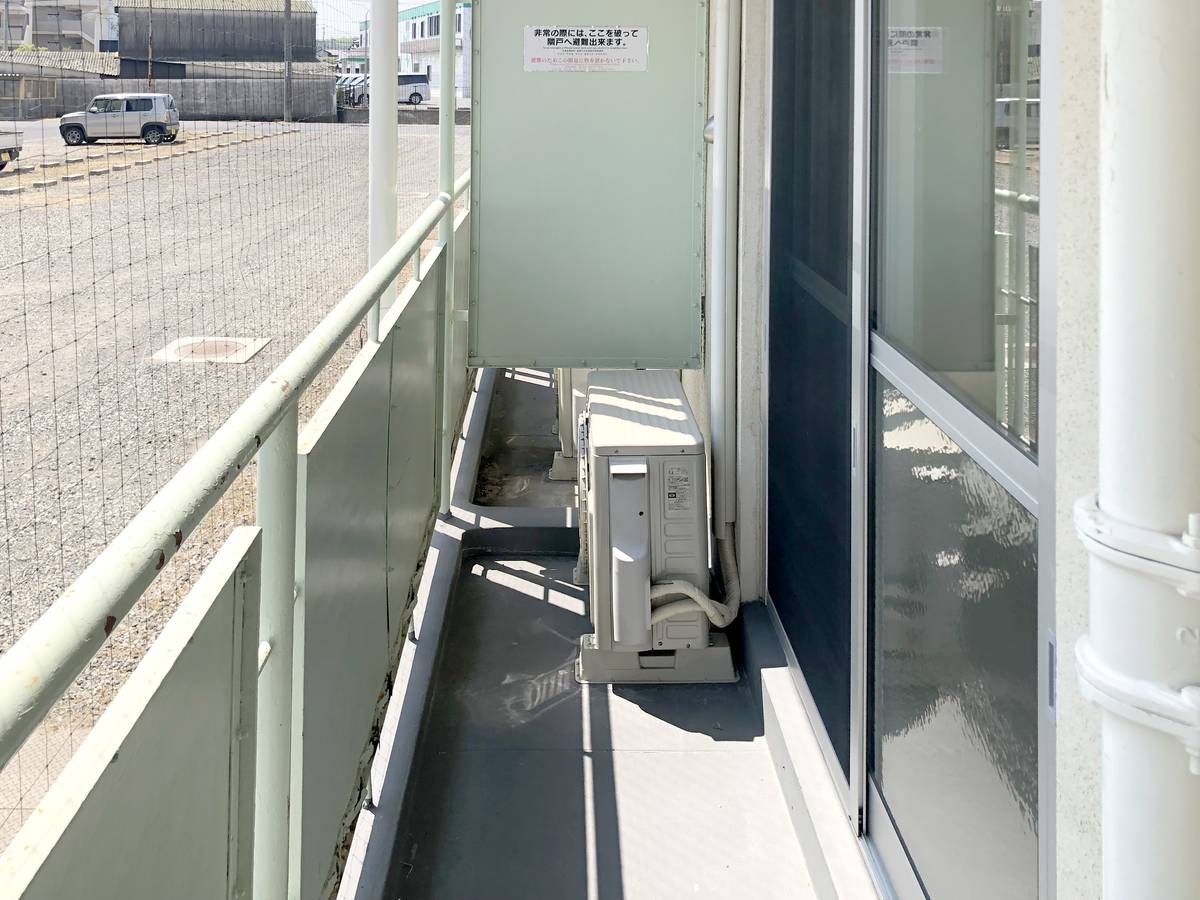 倉敷市ビレッジハウス真備第二のバルコニー