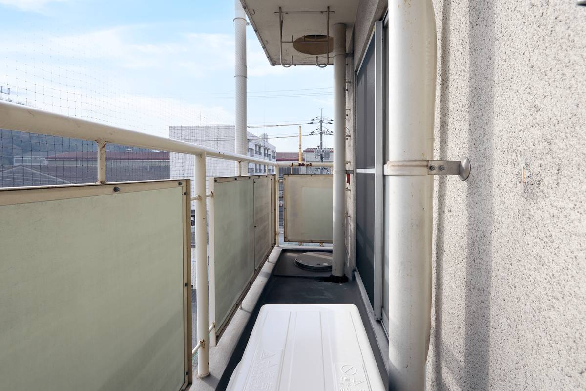 山陽小野田市ビレッジハウス埴生のバルコニー