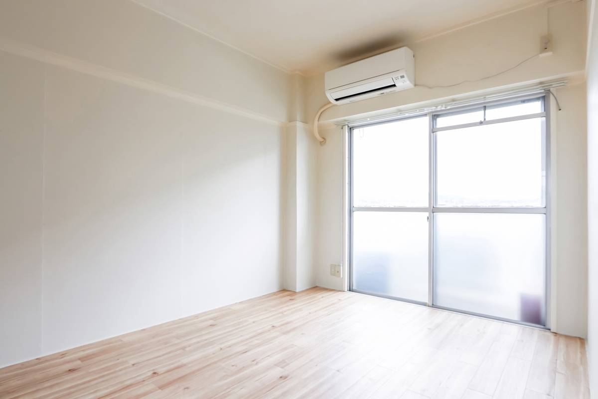 三次市ビレッジハウス願万地のリビング