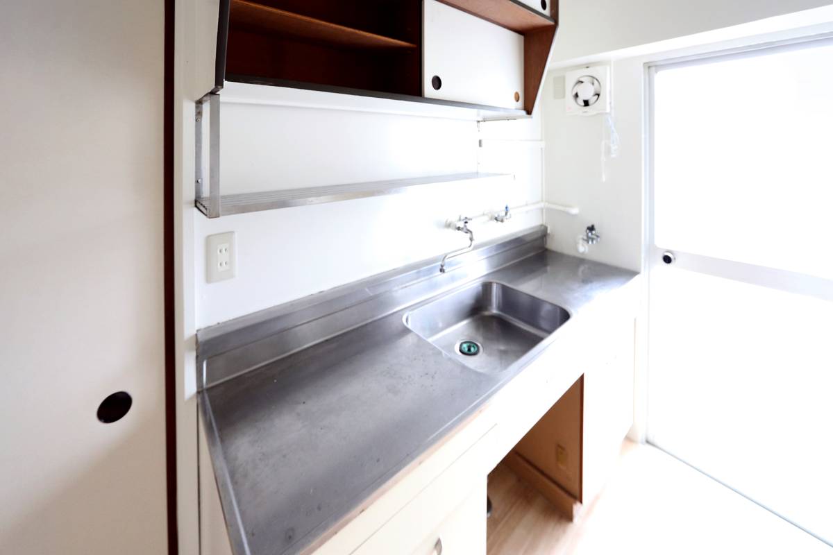 Dapur di Village House Kute di Oda-shi