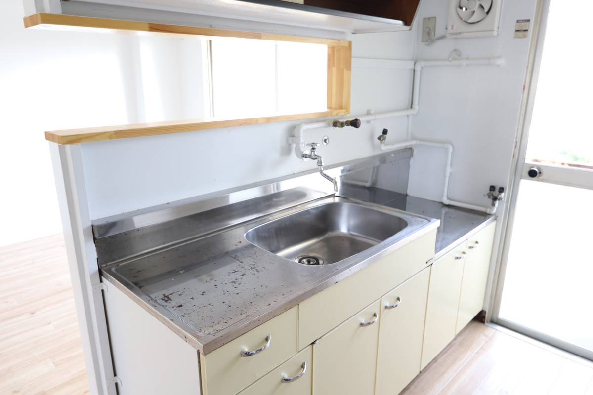 Dapur di Village House Kute di Oda-shi