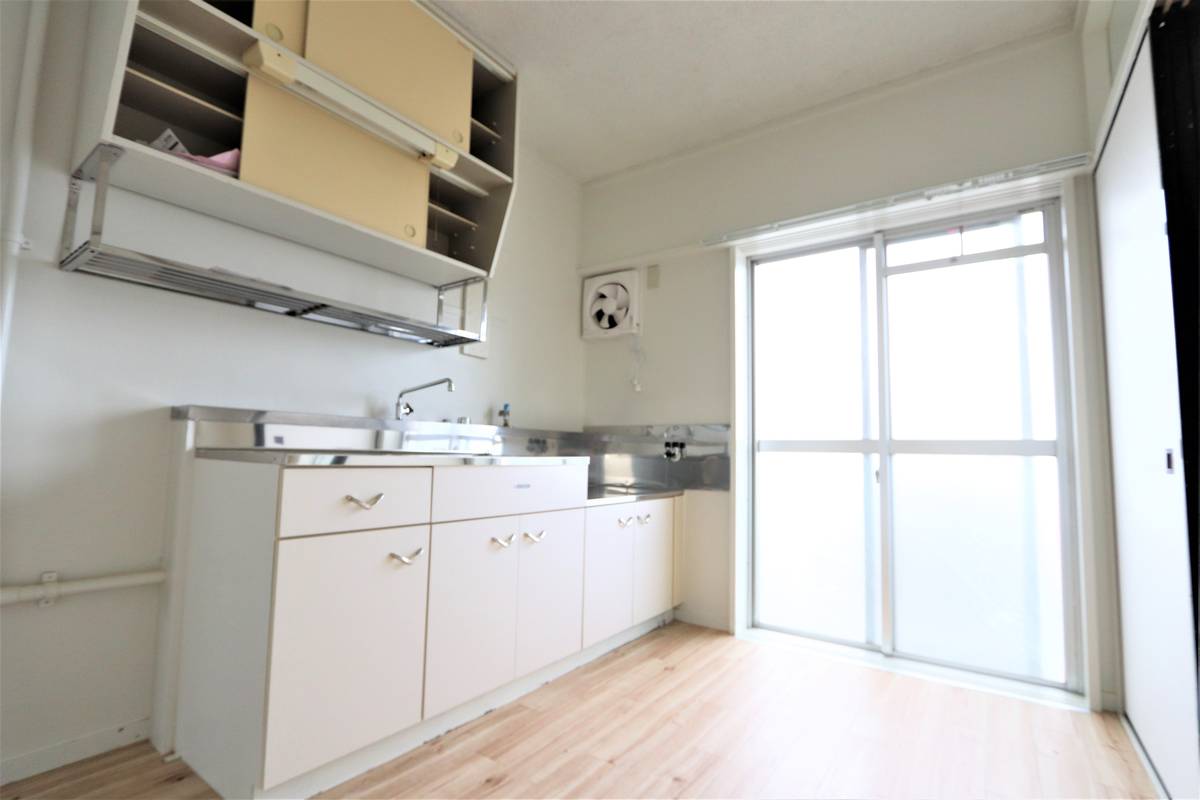 Dapur di Village House Kute di Oda-shi