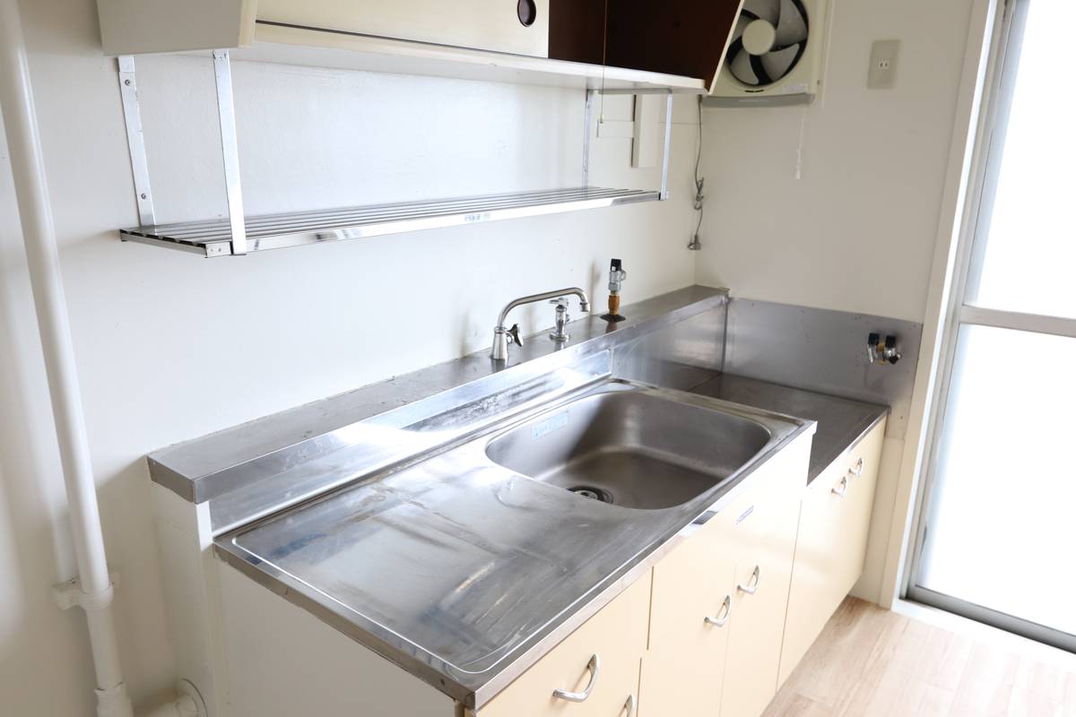 Khu vực bếp của Village House Daido ở Hofu-shi