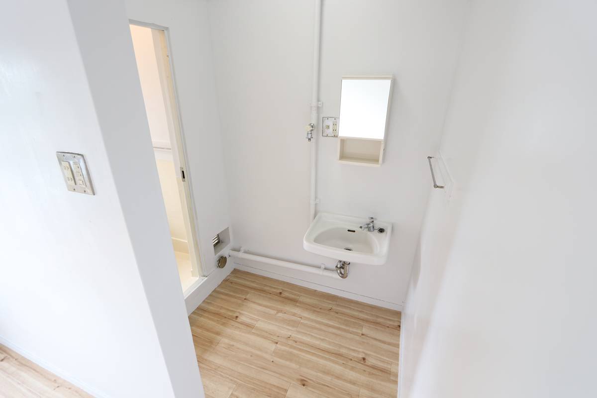 鳥取市ビレッジハウス湖山の洗面所