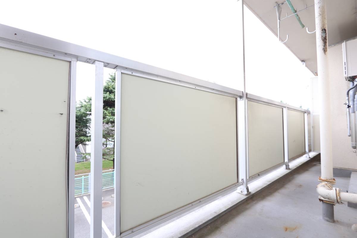 鳥取市ビレッジハウス湖山のバルコニー