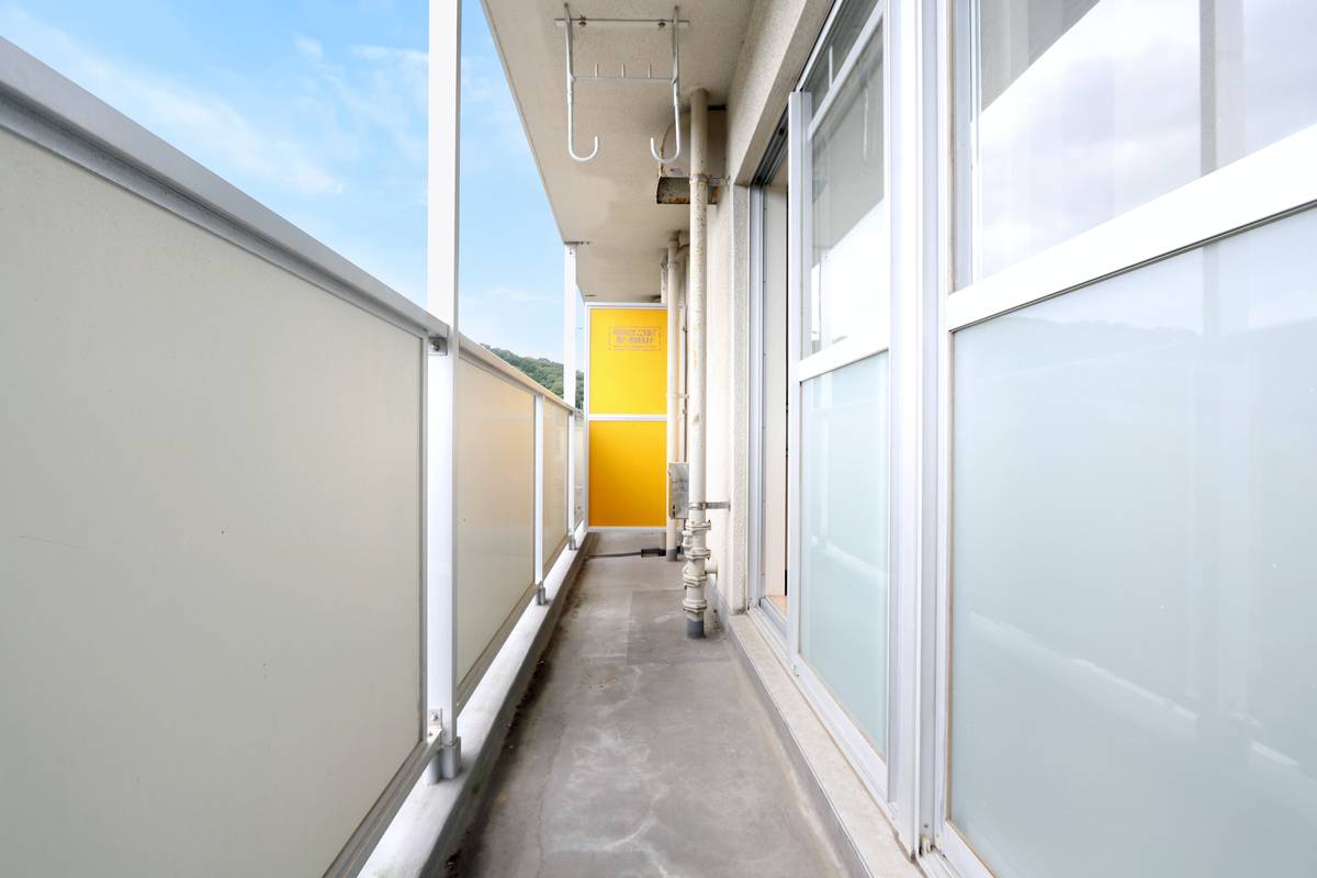 瀬戸内市ビレッジハウス牛窓のバルコニー