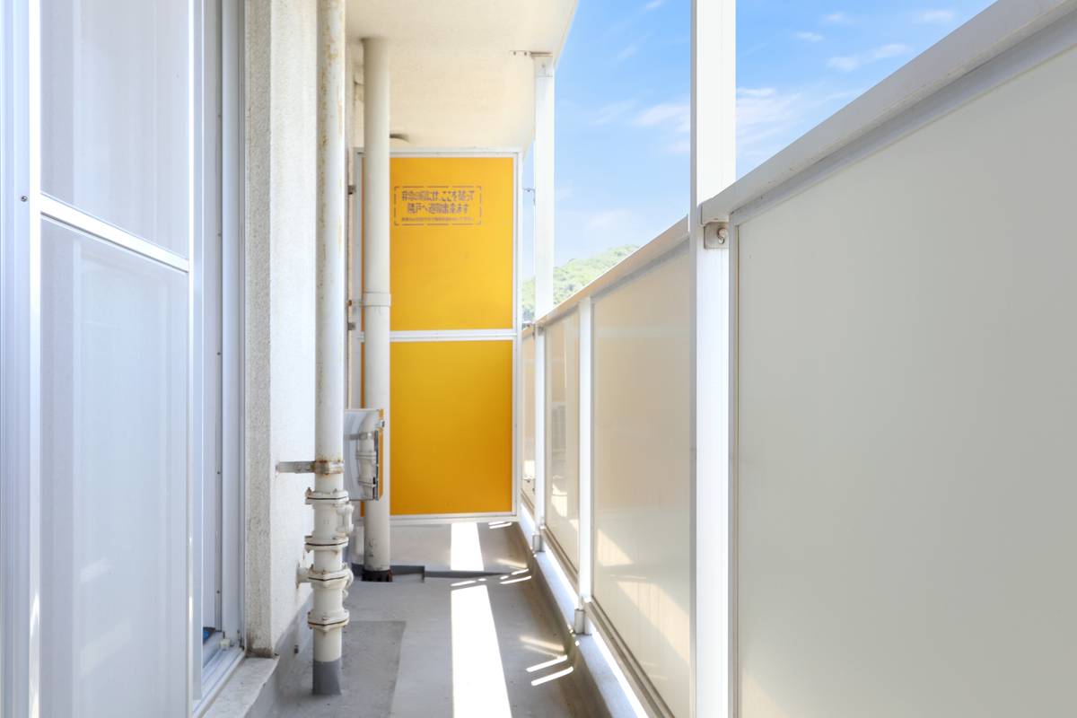 瀬戸内市ビレッジハウス牛窓のバルコニー