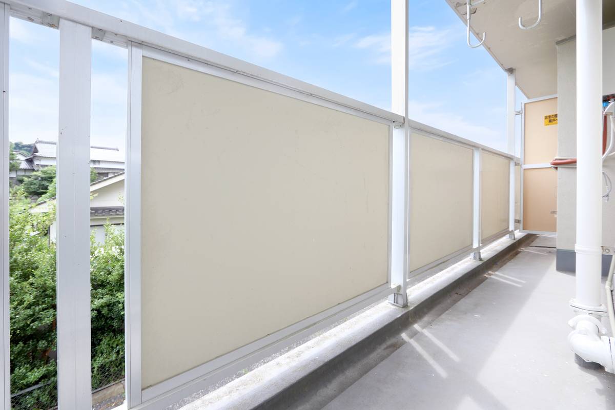 倉吉市ビレッジハウス馬場のバルコニー