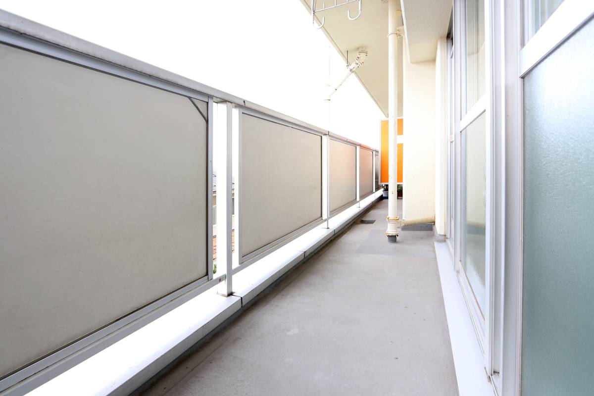 鳥取市ビレッジハウス岩倉Ⅱのバルコニー