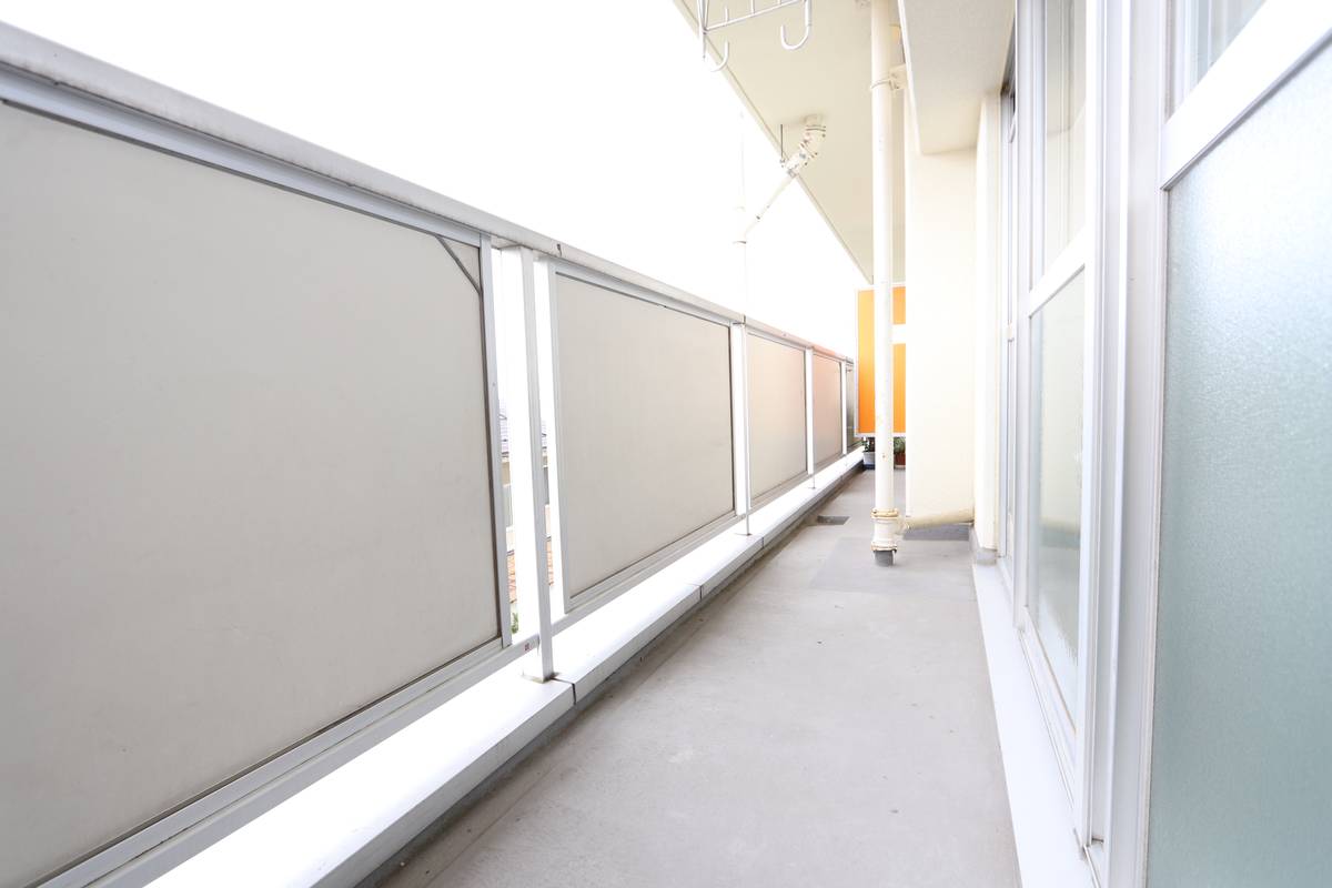 鳥取市ビレッジハウス岩倉Ⅱのバルコニー