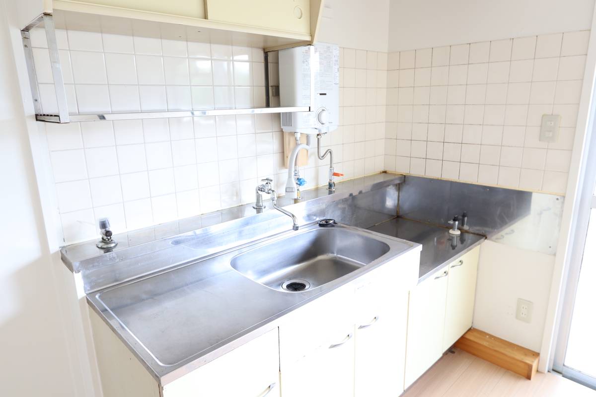 Dapur di Village House Bizen Katakami di Bizen-shi