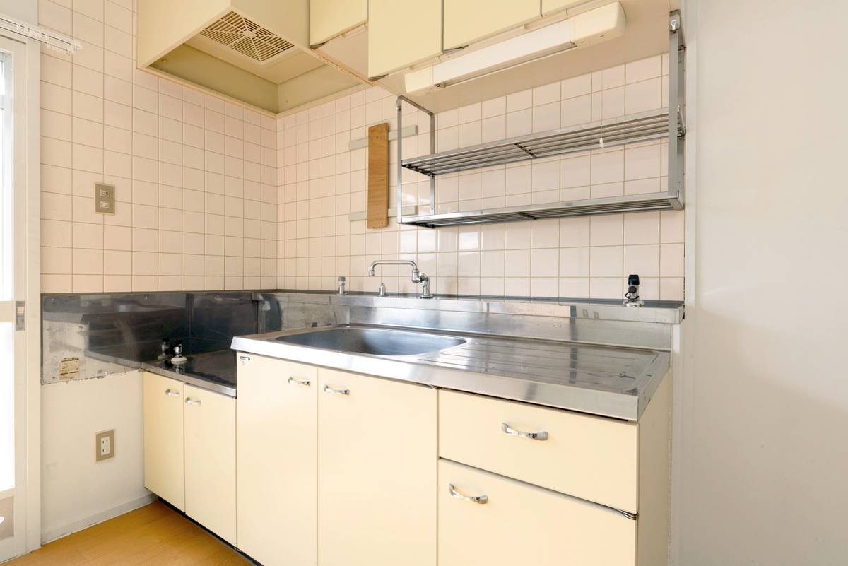 Kitchen in Village House Ogoori in Yamaguchi-shi