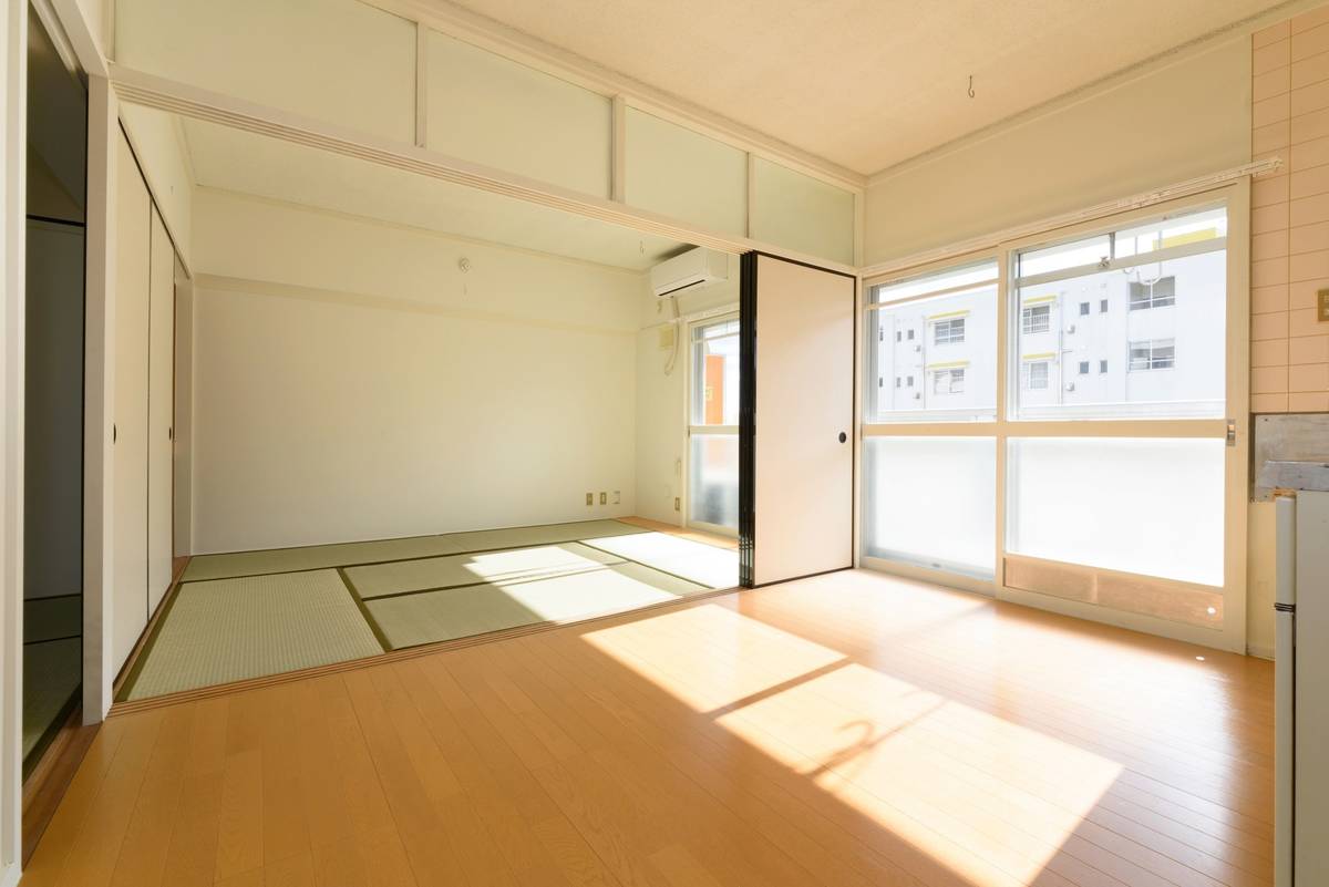 Living Room in Village House Ogoori in Yamaguchi-shi