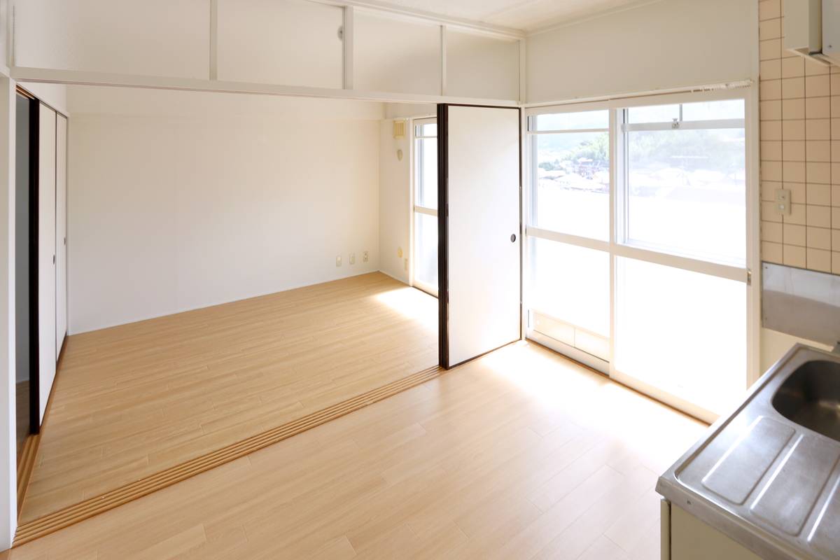 Living Room in Village House Oomine in Mine-shi