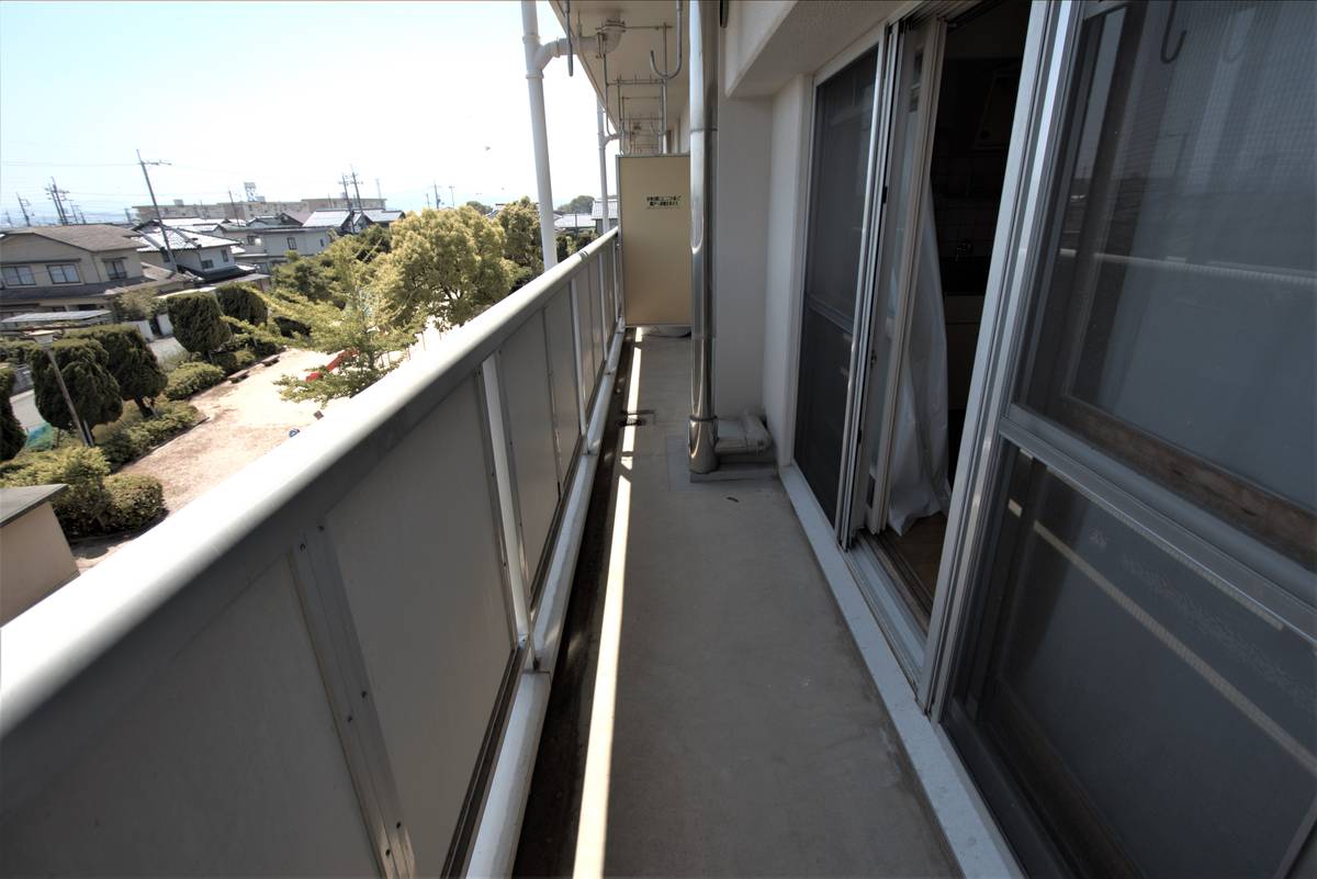 赤磐市ビレッジハウス吉井Ⅰのバルコニー