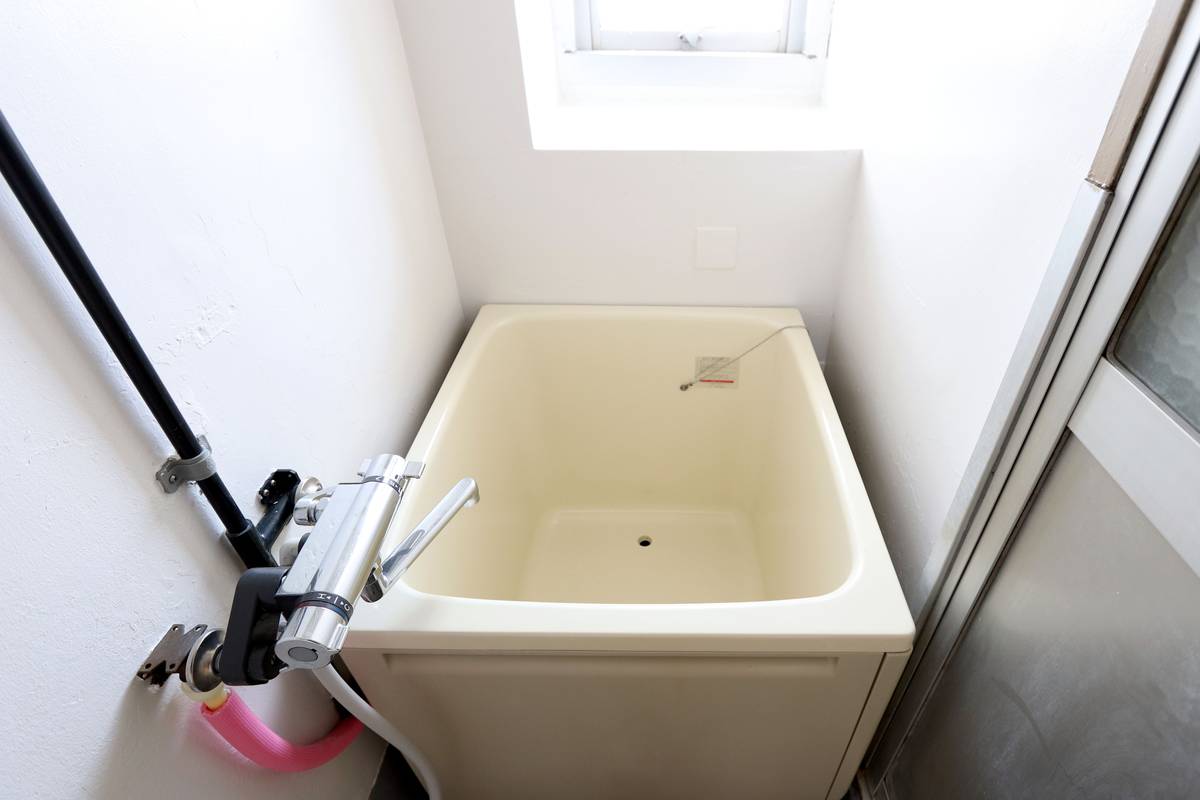 Phòng tắm của Village House Koga ở Koga-shi