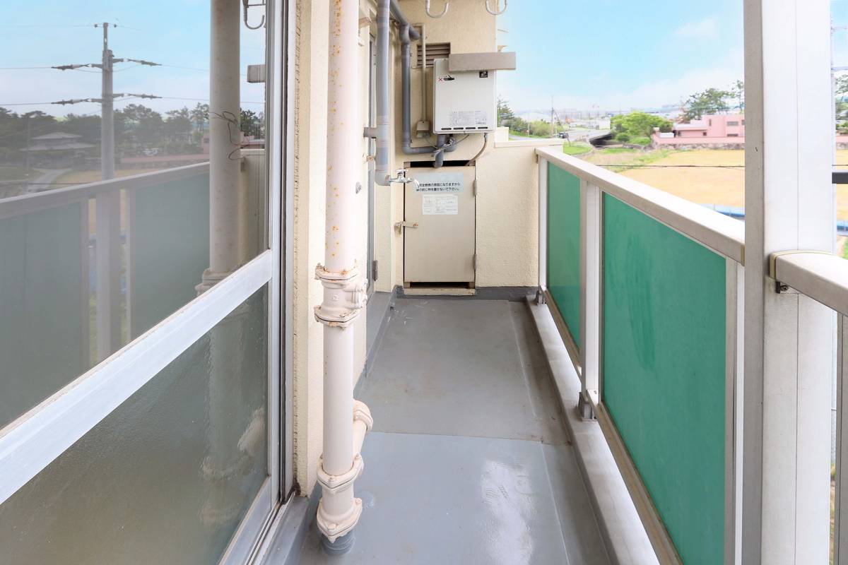 門司区ビレッジハウス畑のバルコニー