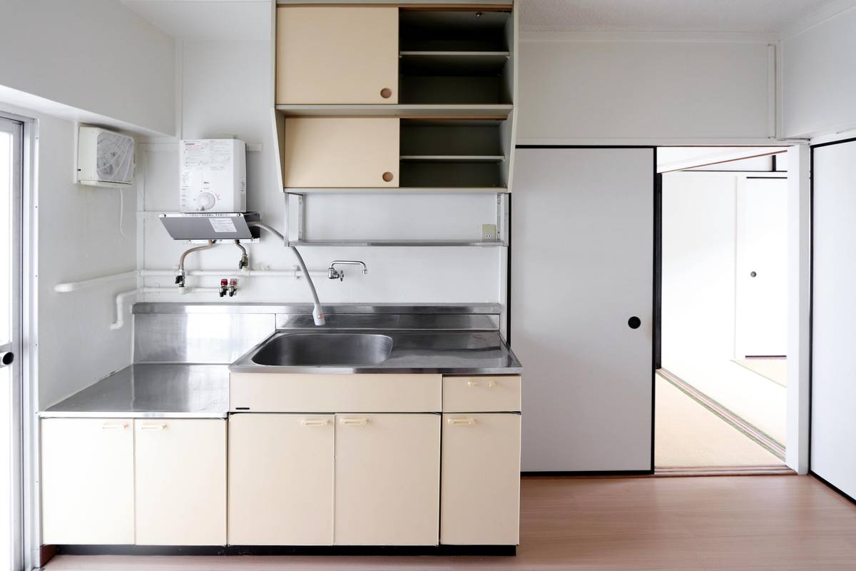 Cozinha de Village House Shiranoe em Moji-ku