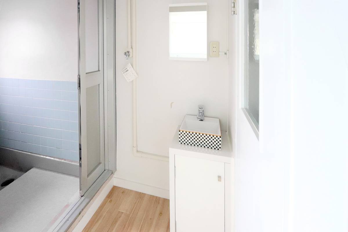 Bồn rửa mặt của Village House Noke ở Sawara-ku