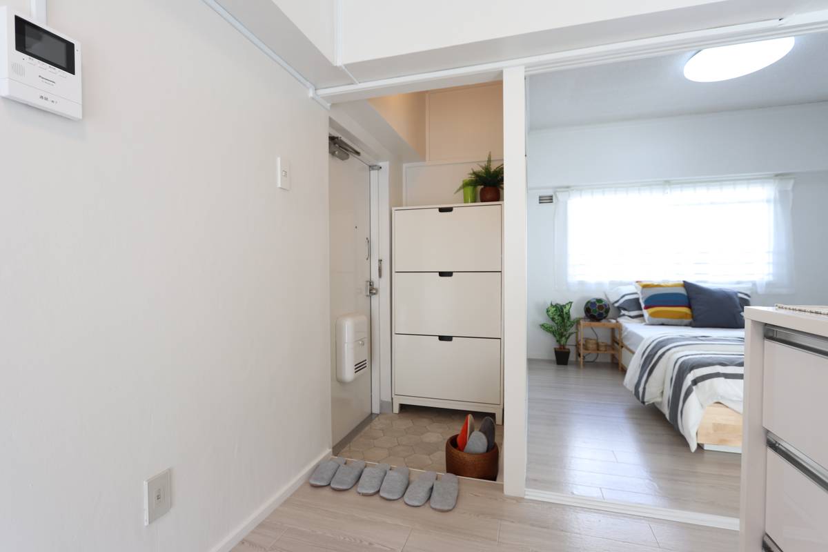 鹿児島市ビレッジハウス谷山の玄関