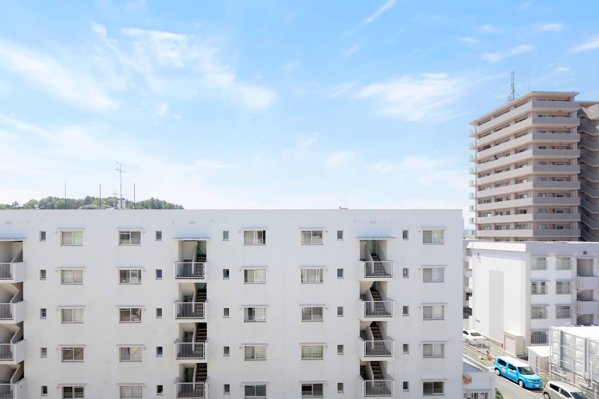 Tầm nhìn từ Village House Kamiwajiro ở Higashi-ku