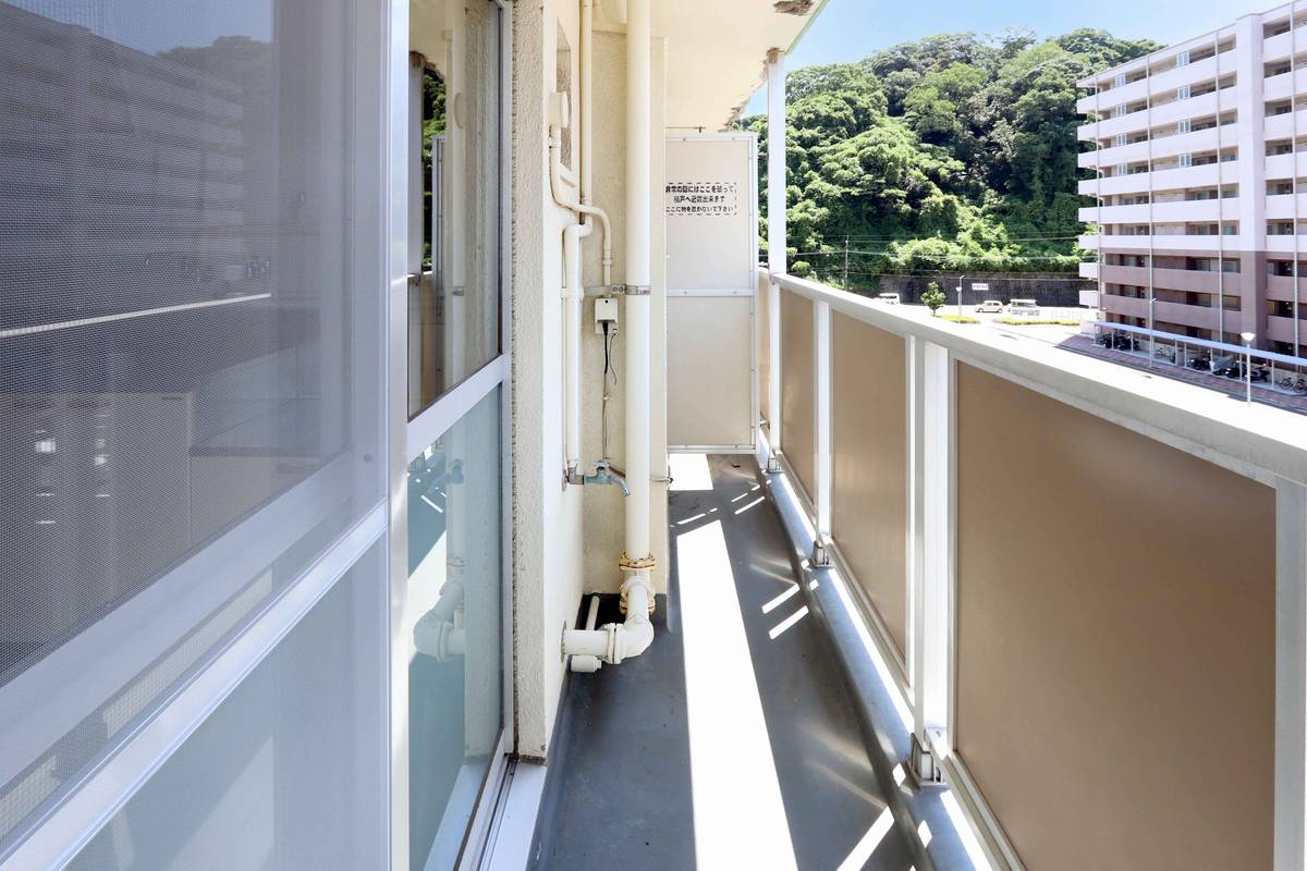 Balcony in Village House Tamazato in Kagoshima-shi