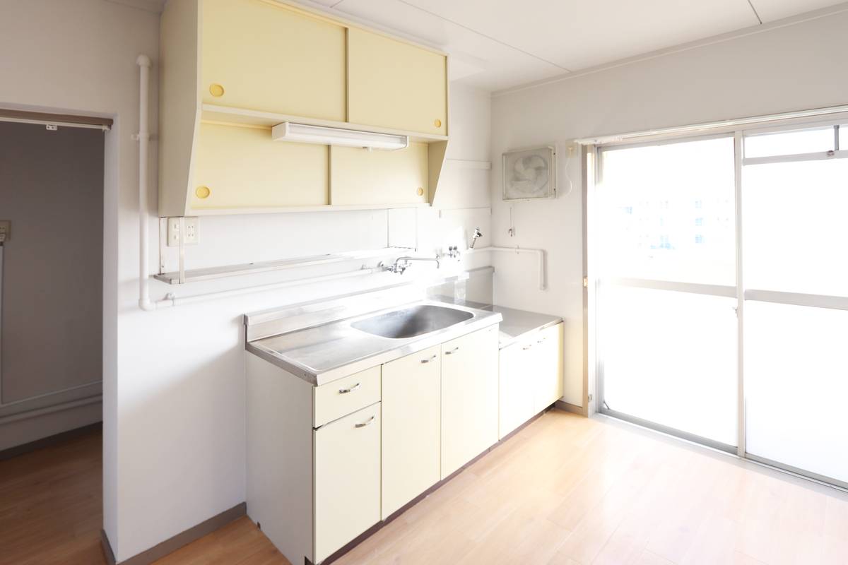 Khu vực bếp của Village House Chikami ở Minami-ku