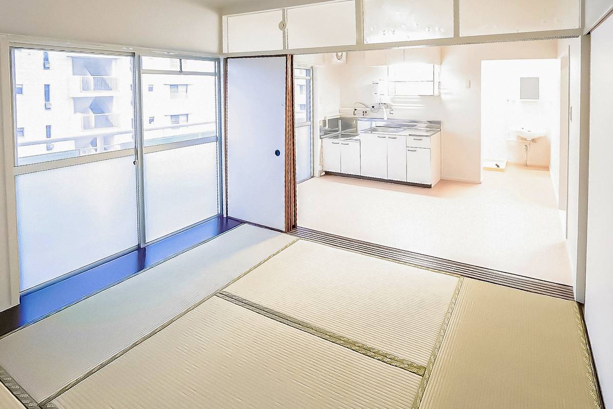 Ruang Tamu di Village House Amagi di Asakura-shi