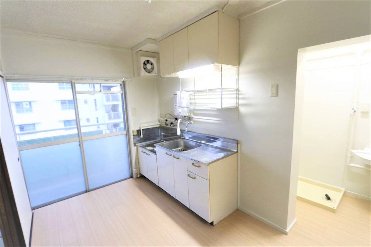 Dapur di Village House Amagi di Asakura-shi