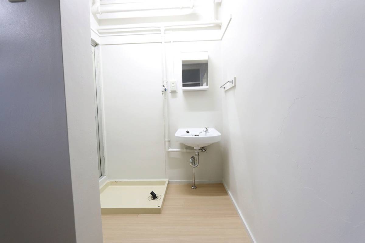 Bồn rửa mặt của Village House Kanda ở Miyako-gun