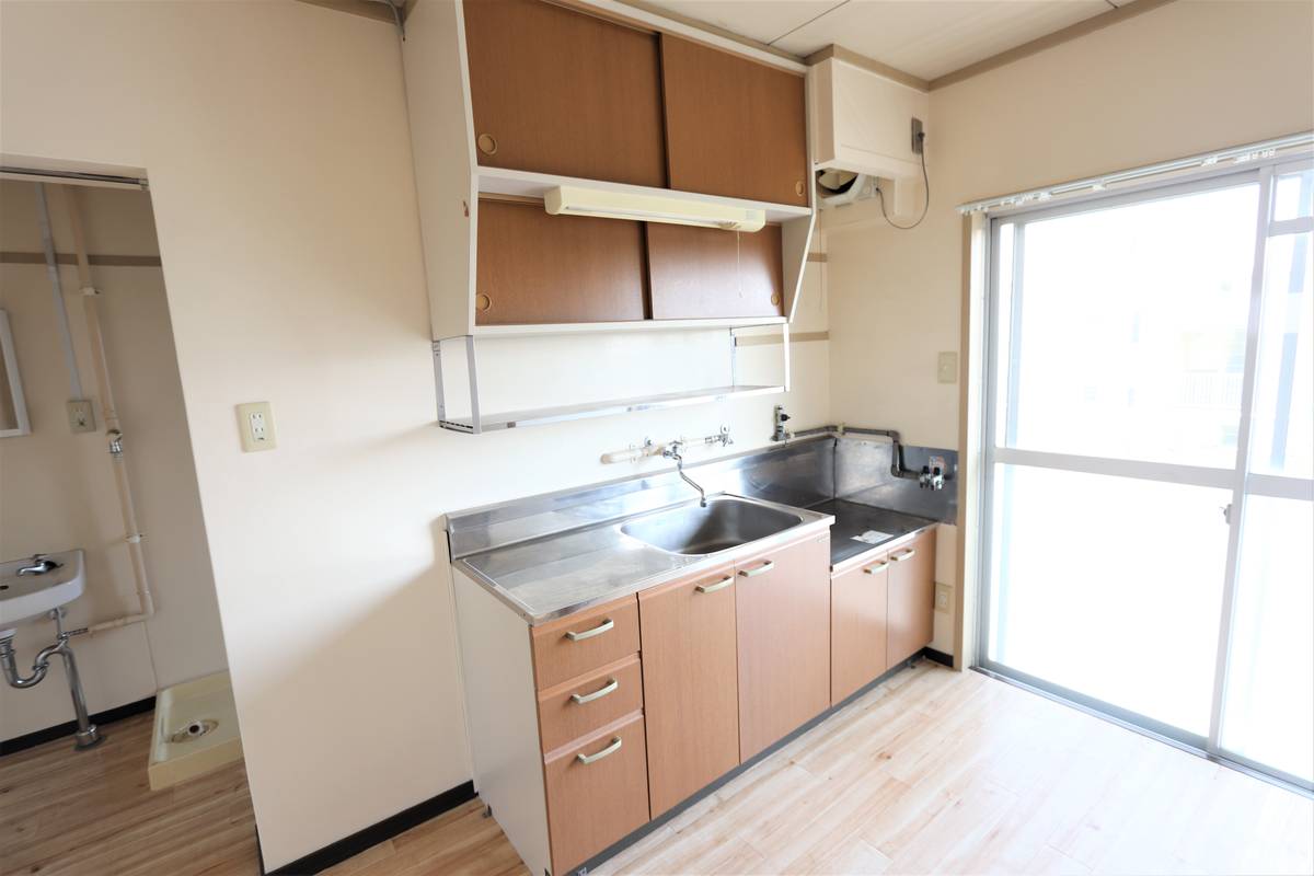 Kurume-shi मा Village House Araki मा किचन