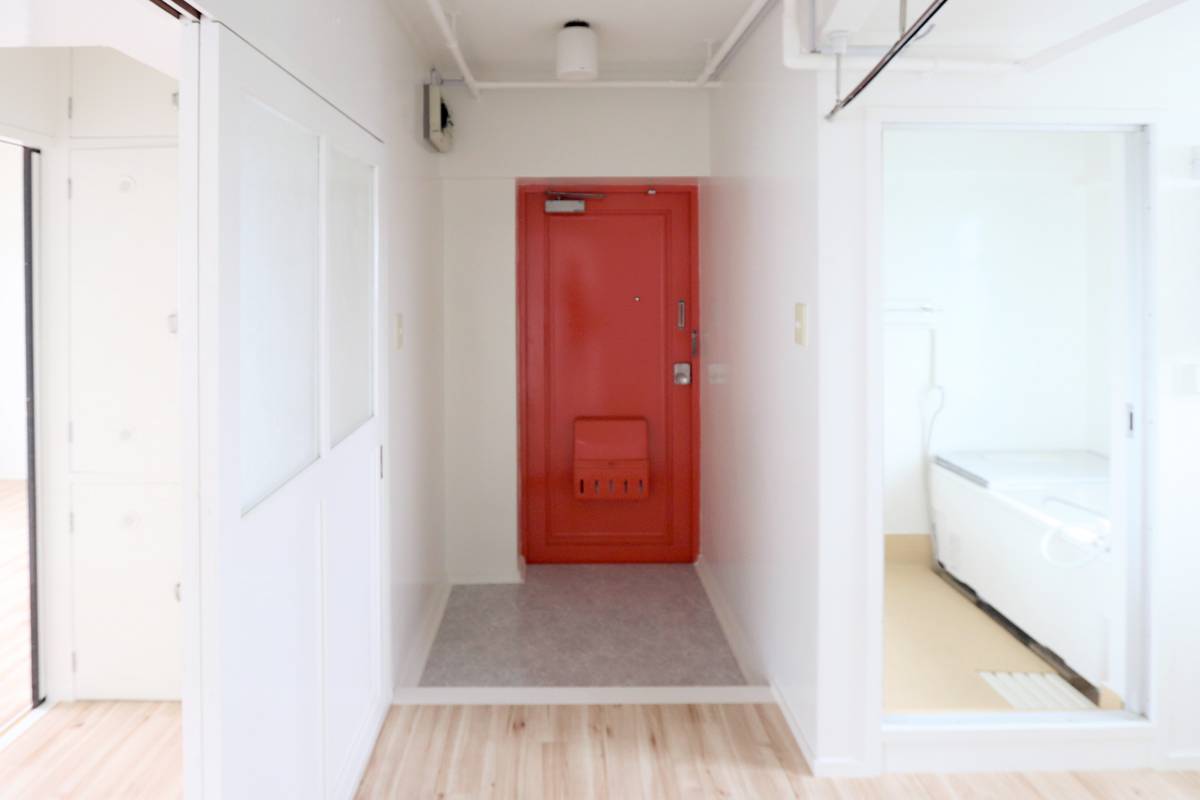 Kurume-shi ရှိ Village House Jojima ၏ တိုက်ခန်းဝင်ပေါက်