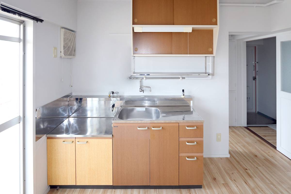 Kurume-shi ရှိ Village House Jojima ၏ မီးဖိုချောင်